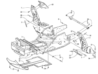 FRONT FRAME AND FOOTREST ASSEMBLY