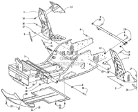 FRONT FRAME AND FOOTREST ASSEMBLY (MC)
