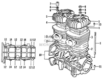 CRANKCASE AND CYLINDER