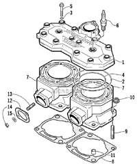 CYLINDER AND HEAD ASSEMBLY