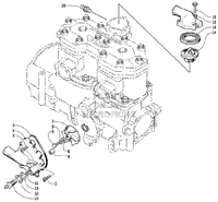 WATER PUMP AND THERMOSTAT