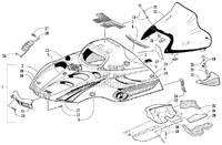 HOOD AND WINDSHIELD ASSY.