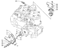 WATER PUMP AND THERMOSTAT