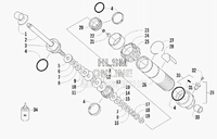 REAR SUSPENSION FRONT ARM SHOCK ABSORBER