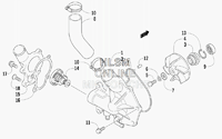 WATER PUMP AND THERMOSTAT