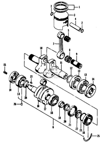 PISTON AND CRANKSHAFT