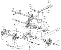 REAR SUSPENSION AXLE ASSEMBLY