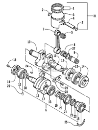 PISTON AND CRANKSHAFT