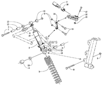 SHOCK ABSORBER AND SWAY BAR ASSEMBLY