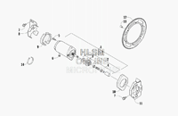 ELECTRIC START - STARTER MOTOR ASSEMBLY