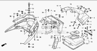REAR HANDLE ASSY. W/ TRAY