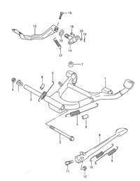 BRAKE PEDAL W/ STAND