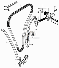 CAM CHAIN ASSY. W/ TENSIONER