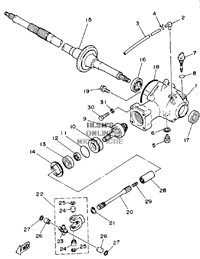 DIFFERENTIAL - REAR W/ DRIVE SHAFT