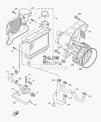 RADIATOR W/ HOSES