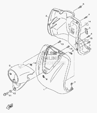 COWLING W/ LEG SHIELD