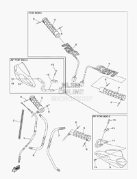 HANDLEBAR - CABLES AND GRIPS